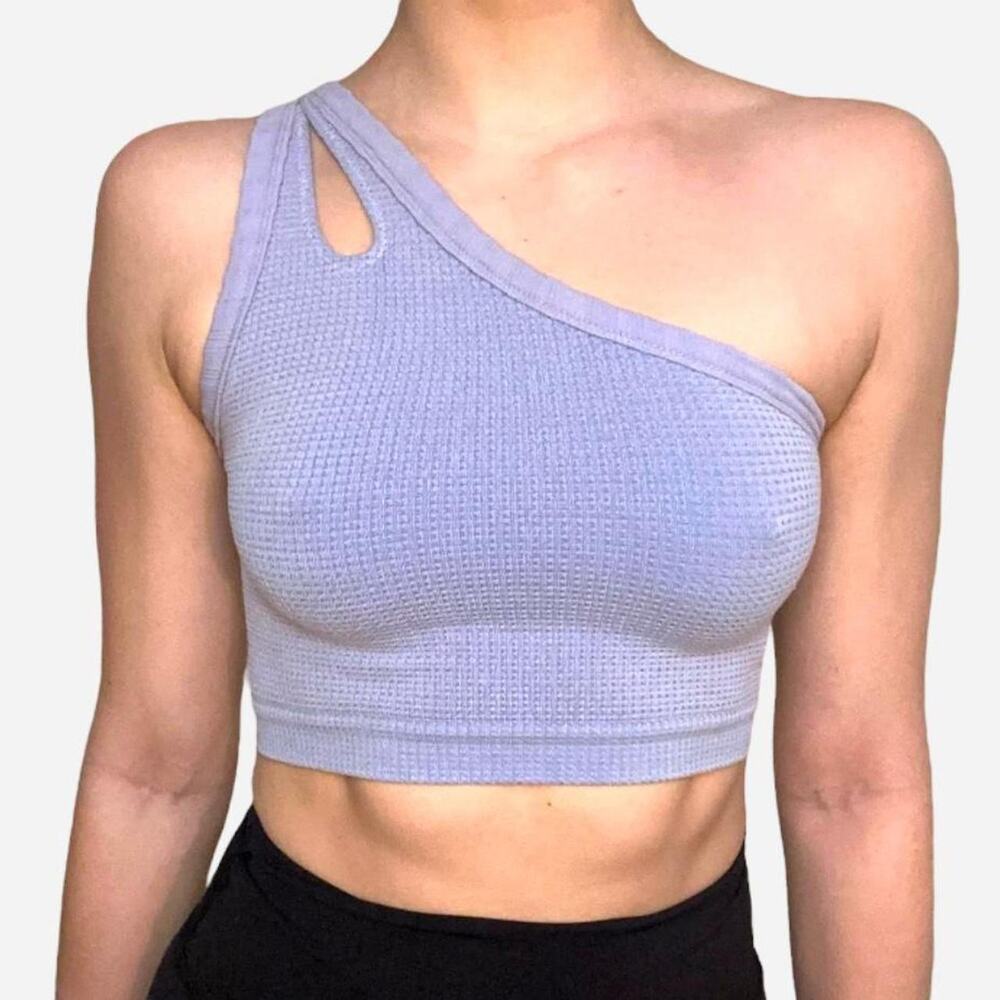 One shoulder stretchy cropped top from urban outfitters size xs